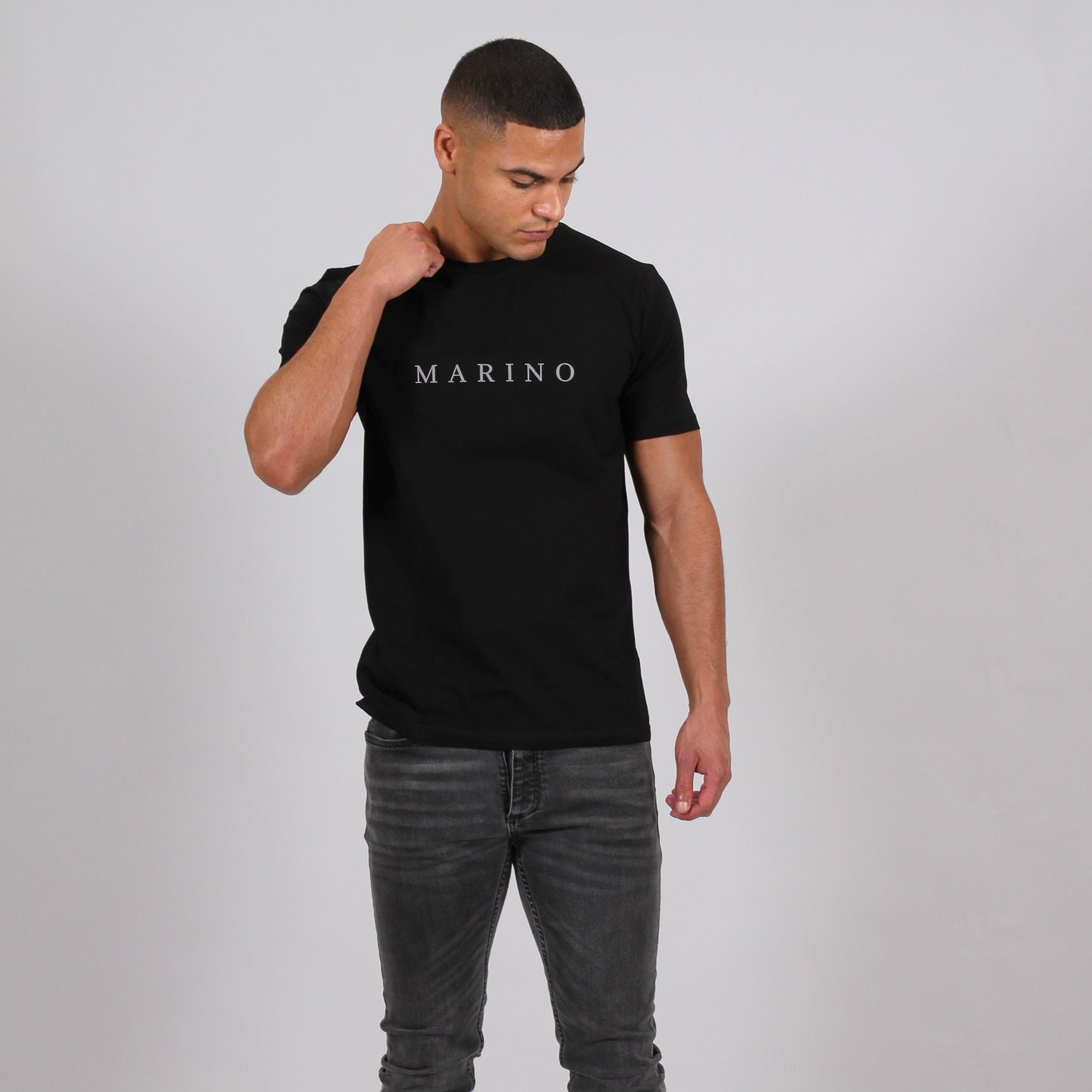 Black Reflective Logo T Shirt