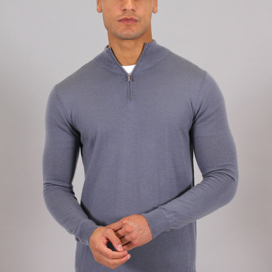 Steel Blue Quarter Zip