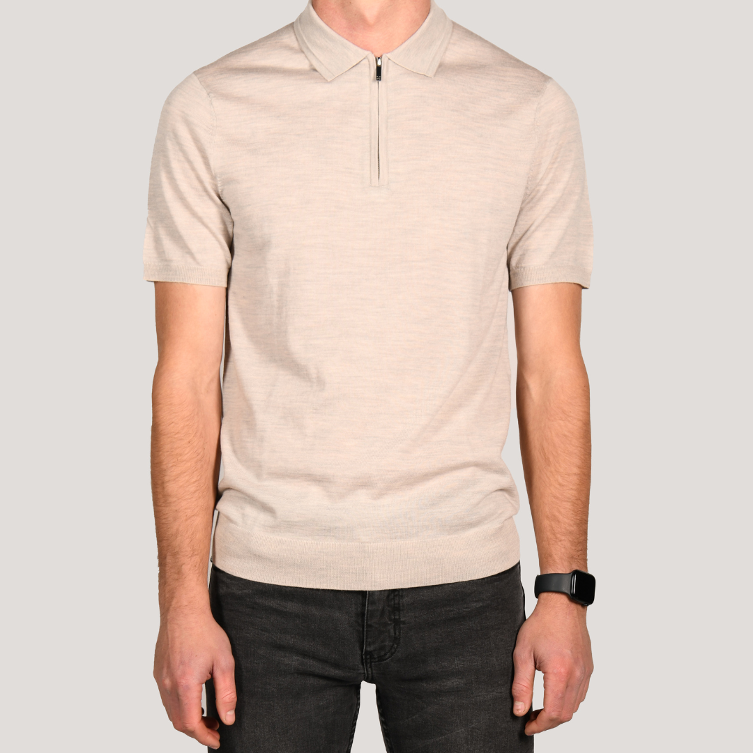 Sand Stone Short Sleeve Polo